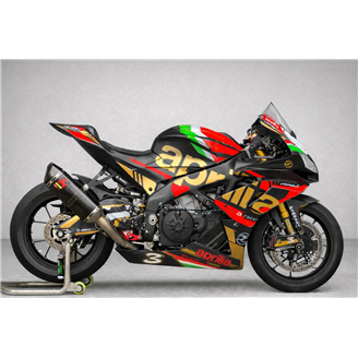 Carenage Racing Peint Aprilia RSV4 2015 - 2020 + crochets rapides gratuit - MXPCRV14233