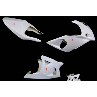 Carénages Suzuki GsxR 600/750 2000 - 2003 sans Pare-boue Racing - MXPCRD19083