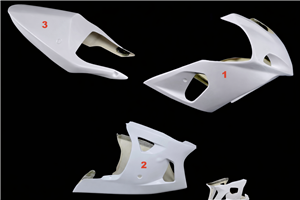 Carene Suzuki GsxR 600/750 2000 - 2003 senza Parafango Racing - MXPCRD19083