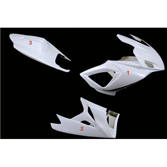 Race Package Suzuki Gsxr 600/750 2006 - 2007 : Carénages + Crochets rapides - MXPCRD19085