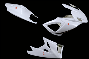 Paquete para el circuito Suzuki Gsxr 600/750 2006 - 2007 : Carenado + tornilleria rapida - MXPCRD19085