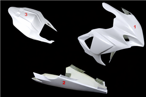 Verkleidungen Suzuki Gsxr 1000 2007 2008 ohne Kotflugel - MXPCRD19090