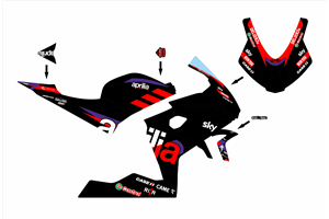 Painted Race Fairings Aprilia RS 660 2020 - 2024 - MXPCRV17408