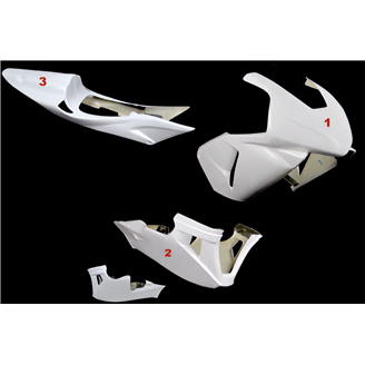 Carene Honda CBR 600 RR 2003 2004 race senza parafango - MXPCRD19136