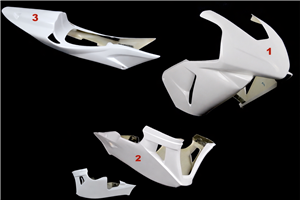 carenado Honda CBR 600 RR 2003 2004 race completo sin guardabarros - MXPCRD19136