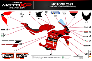 Kit adesivi compatibile con Ducati Panigale V4 V4S 2025 - MXPKAD118010