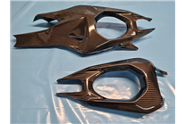 Carbon swingarm cover with chiain protection - MXPCCB18022