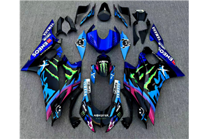 Lackierte Straße Verkleidung auf ABS kompatibel mit Yamaha R6 2017 - 2024 - MXPCAV19282