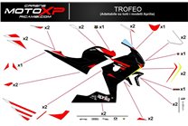 Kit Autocollants compatible avec Aprilia RS 660 2020 - 2022 - MXPKAD14964