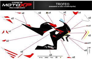 Kit adesivi compatibile con Aprilia RS 660 2020 - 2022 - MXPKAD14964