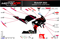 Aufkleber Satz kompatibel mit Aprilia RS 660 2020 - 2024 - MXPKAD17437