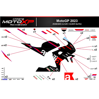 Sticker set compatible with Aprilia RS 660 2020 - 2024 - MXPKAD17437
