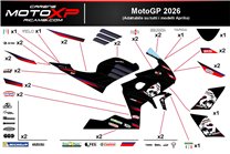 Kit de pegatinas compatible con Aprilia RS 660 2020 - 2024 - MXPKAD19471