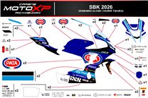 Sticker set compatible with Yamaha R6 2017 - 2026 - MXPKAD19486