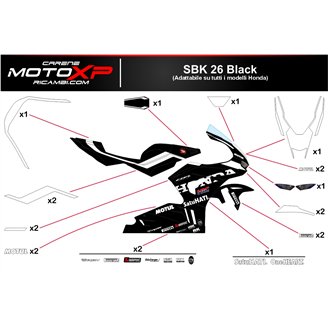 Kit de pegatinas compatible con Honda Cbr 1000 RR-R 2024 - 2026 - MXPKAD19490