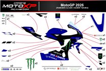Kit adesivi compatibile con Yamaha R7 2021 - 2025 - MXPKAD19499