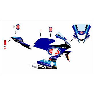 Carene Racing Verniciate Yamaha R1 2015 - 2019 - MXPCRV19503