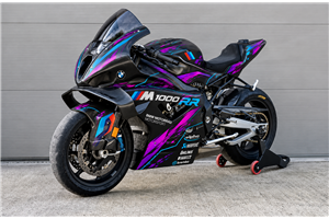 Lackierte Racing-Verkleidung für BMW M 1000 RR 2025–2026 + Tankabdeckung + Flügel Rechts und Links - MXPCRV19600