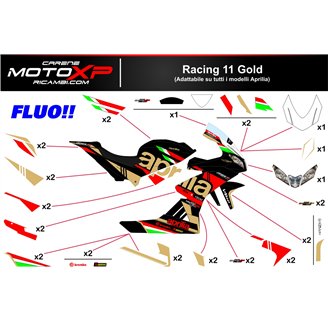 Aufkleber Satz kompatibel mit Aprilia RSV4 2015 - 2020 - MXPKAD19607
