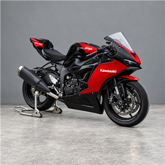 Carenage Racing Peint Kawasaki Zx6-R 2024-2026+Le cache-réservoir - MXPCRV19844