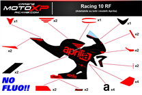 Kit adesivi compatibile con Aprilia RSV4 2021 - 2023 - MXPKAD16496