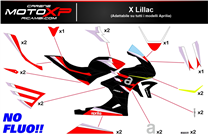 Kit de pegatinas compatible con Aprilia RSV4 2021 - 2023 - MXPKAD16494