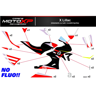 Sticker set compatible with Aprilia RSV4 2021 - 2023 - MXPKAD16494