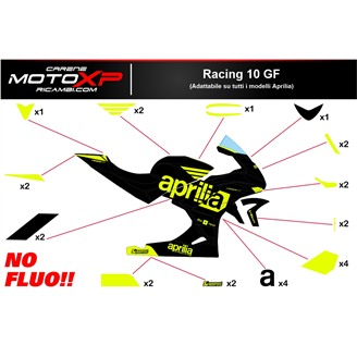 Kit de pegatinas compatible con Aprilia RSV4 2021 - 2023 - MXPKAD16492