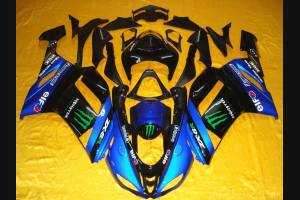 Carene stradali in abs verniciate compatibili con Kawasaki ZX6R 2007 - 2008 - MXPCAV3235