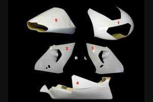 Carénages Aprilia RSV 1000 1998 - 2000 sans Pare-boue street - MXPCRD3597