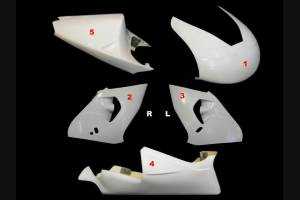 Aprilia RSV 1000 1998 - 2000 race Fairings without Front Fender - MXPCRD3598