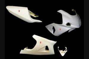 Suzuki GsxR 1000 2001 2002 race Fairings without Front Fender - MXPCRD3606
