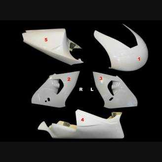 Aprilia RSV 1000 1998 - 2000 race Fairings without Front Fender - MXPCRD3598