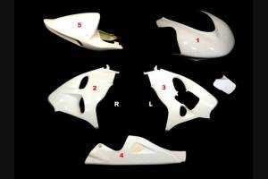 Suzuki TL 1000 R 1998 - 2003 race Fairings without Front Fender - MXPCRD3608