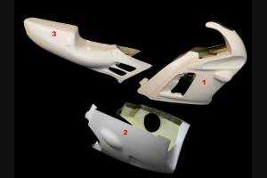 Honda CBR 600 F 1991 1994 race Fairings without Front Fender - MXPCRD3615