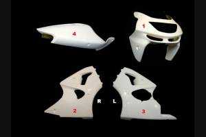 Kawasaki Z6R 1998 - 1999 Fairings without Front Fender for street use - MXPCRD3649
