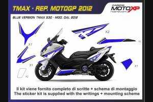 Kit Autocollants compatible avec Yamaha T Max 530 2012 - 2014 - MXPKAY4534