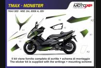 Kit Autocollants compatible avec Yamaha T Max 500 2008 - 2011 - MXPKAY4541