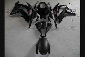 Painted street fairings in abs compatible with Kawasaki ZX10R 2011 - 2015 Matt Black - MXPCAV4598
