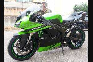 Lackierte Straße Verkleidung auf ABS kompatibel mit Kawasaki ZX6R 2007 - 2008 - MXPCAV4662