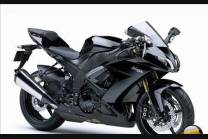 Lackierte Rennverkleidung Kawasaki Zx10R 2008 - 2010 Matt Black - MXPCRV5422