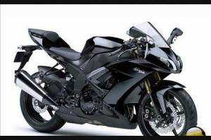 Carene Racing Verniciate Kawasaki Zx10R 2008 - 2010 nero opaco - MXPCRV5422