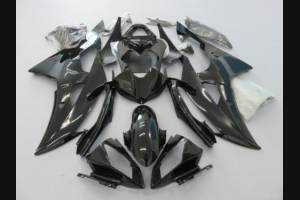 Painted street fairings in abs compatible with Yamaha R6 2008 - 2016 Matt Black - MXPCAV5444