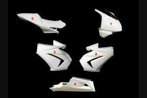 Kawasaki Zx 250 2008 - 2012 race Fairings without Front Fender - MXPCRD5555