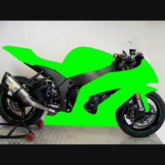 Lackierte Rennverkleidung Kawasaki Zx10R 2011 - 2015 mit 2 Farben - MXPCRV5724