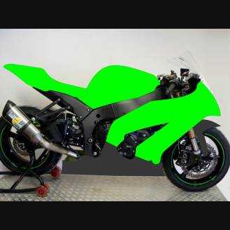 Painted Race Fairings Kawasaki Zx10R 2011 - 2015 in 2 Colours like the picture - MXPCRV5726