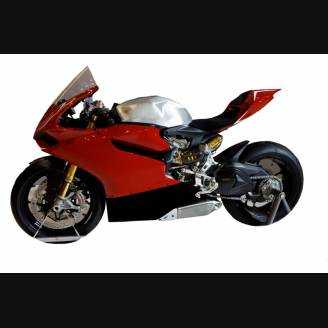 Carenado Racing Pintado Ducati 1199 899 Panigale + peganitas gratuito Rossa black - MXPCRV5728