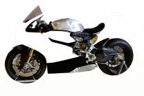 Carenado Racing Pintado Ducati 1199 899 Panigale + peganitas gratuito White Black - MXPCRV5729
