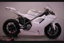 Carene Racing Verniciate Ducati 848 1098 1198 2 Colori come da schema Racing + adesivi in omaggio Bianco - MXPCRV5735
