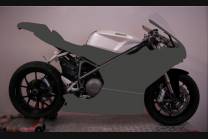 Painted Race Fairings Ducati 848 1098 1198 in 2 Colours like the picture + stickers for free White - MXPCRV5736